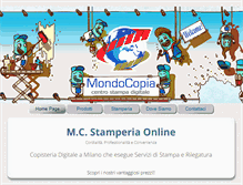 Tablet Screenshot of copisteriamilano.it